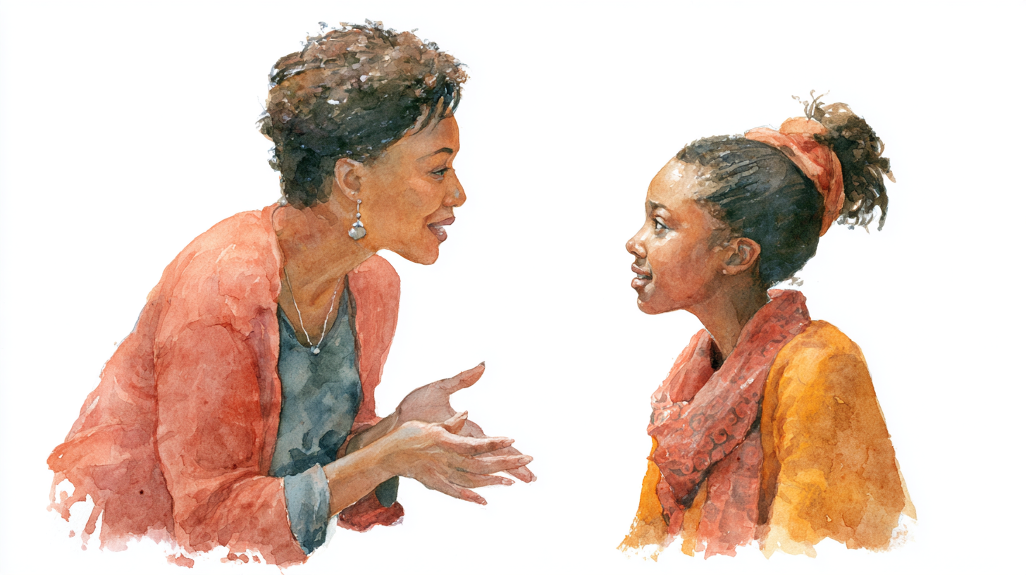 Students and a teacher sits during a restorative practice session, promoting open dialogue and connection in a school setting.