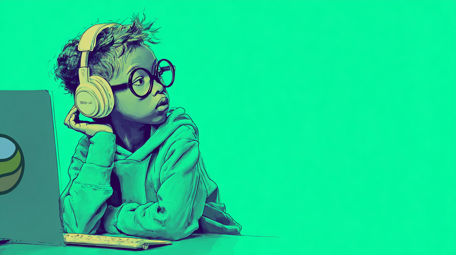 Student takes classes via z